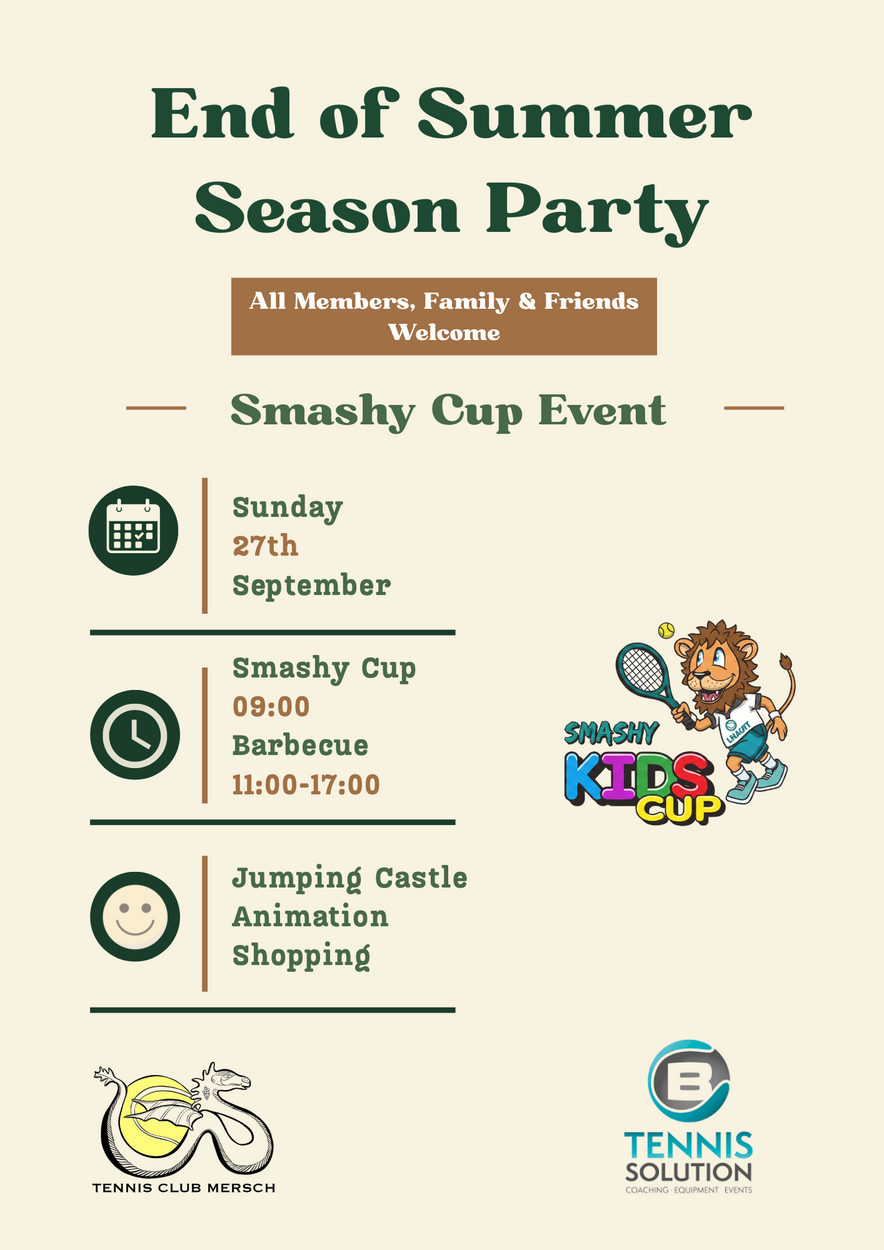 End of Summer Season Party & Smashy Cup Event